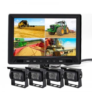 4CH 10 Inch Reverse Camera Monitor System with Recording